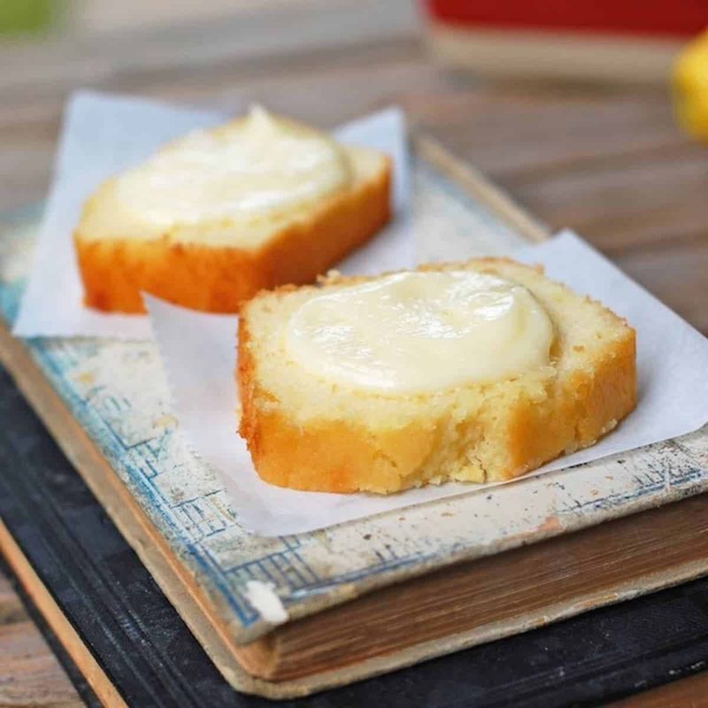 A picture of Honey Butter Spread on Lemon Cake