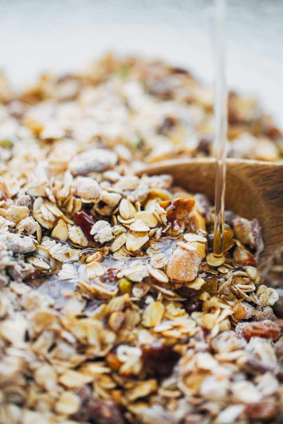 Coconut oil granola.